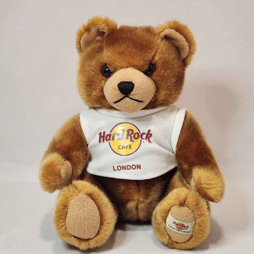 Vintage‎ Hard Rock Cafe London Teddy Bear 2006 Herrington Collectible Plush 9"